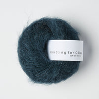 SOFT SILK MOHAIR - deep petroleum blue / dyb petroleumsblå