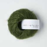 Materialpaket LILY SHEER TOP / Soft Silk Mohair bottle green / flaskegrøn