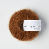 SOFT SILK MOHAIR - dark cognac / mørk cognac