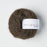 SOFT SILK MOHAIR - dark moose / mørk elg