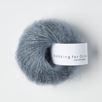 SOFT SILK MOHAIR - dusty petroleum blue / støvet petroleumsblå