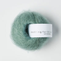 SOFT SILK MOHAIR - dusty aqua / støvet aqua