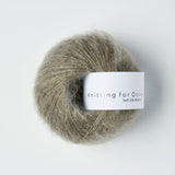 Materialpaket LILY SHEER TOP / Soft Silk Mohair dusty moose / støvet elg