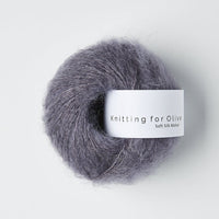 SOFT SILK MOHAIR - dusty violette / støvet viol