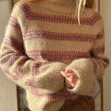 Norma Sweater von My Favourite Things Knitwear, gestrickt aus Isager Tweed Sand und Silk Mohair 6