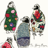Grusskarte "the dancing penguins"