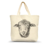 große, handgefertigte Tote Bag "Purl" Schaf