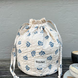 Get Your Knit Together Bag - Midnight Blue Flower