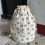 Get Your Knit Together Bag Grand - Midnight Blue Flower