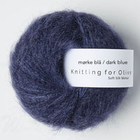 SOFT SILK MOHAIR - dark blue / mørke blå