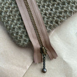 Zipper 14cm hazelnut