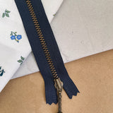 Zipper 17cm navy