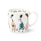 Fine-Bone-Porzellan Tasse „ladies who lunch“