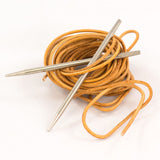 Leather Cord and Needle Starter Set / Praktisches Tool zum Maschen stilllegen...